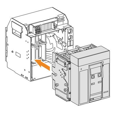 Switch-disconnector Masterpact NT16HA - 1600 A - 690 V - 4 poles - drawout