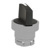 Betätigungselement m. Frontring Ø 28,5mm, Metall, Knebel, schwarz Standard