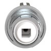 Betätigungselement m. Frontring Ø 28,5mm, Metall, Knebel, schwarz Standard