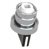 Betätigungselement m. Frontring Ø 28,5mm, Metall, Knebel, schwarz Standard