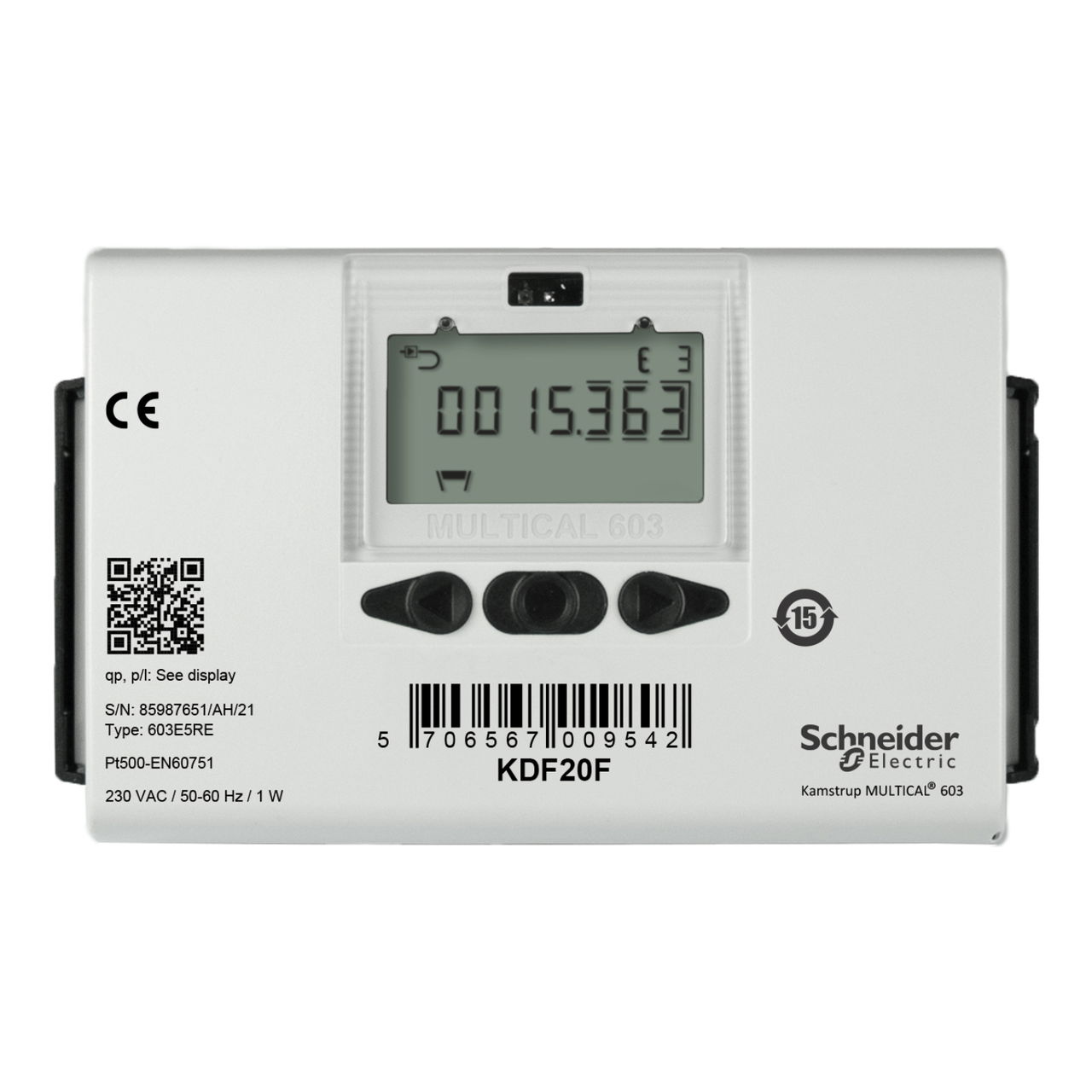 KD Series Flow Meter, DN25 Flanged Stainless Steel, 6 m³/h Nominal, Flow Meter