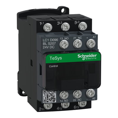 TeSys D contactor S207 - 3P (3NO) AC-3 9A <=440V - coil 24V DC low
