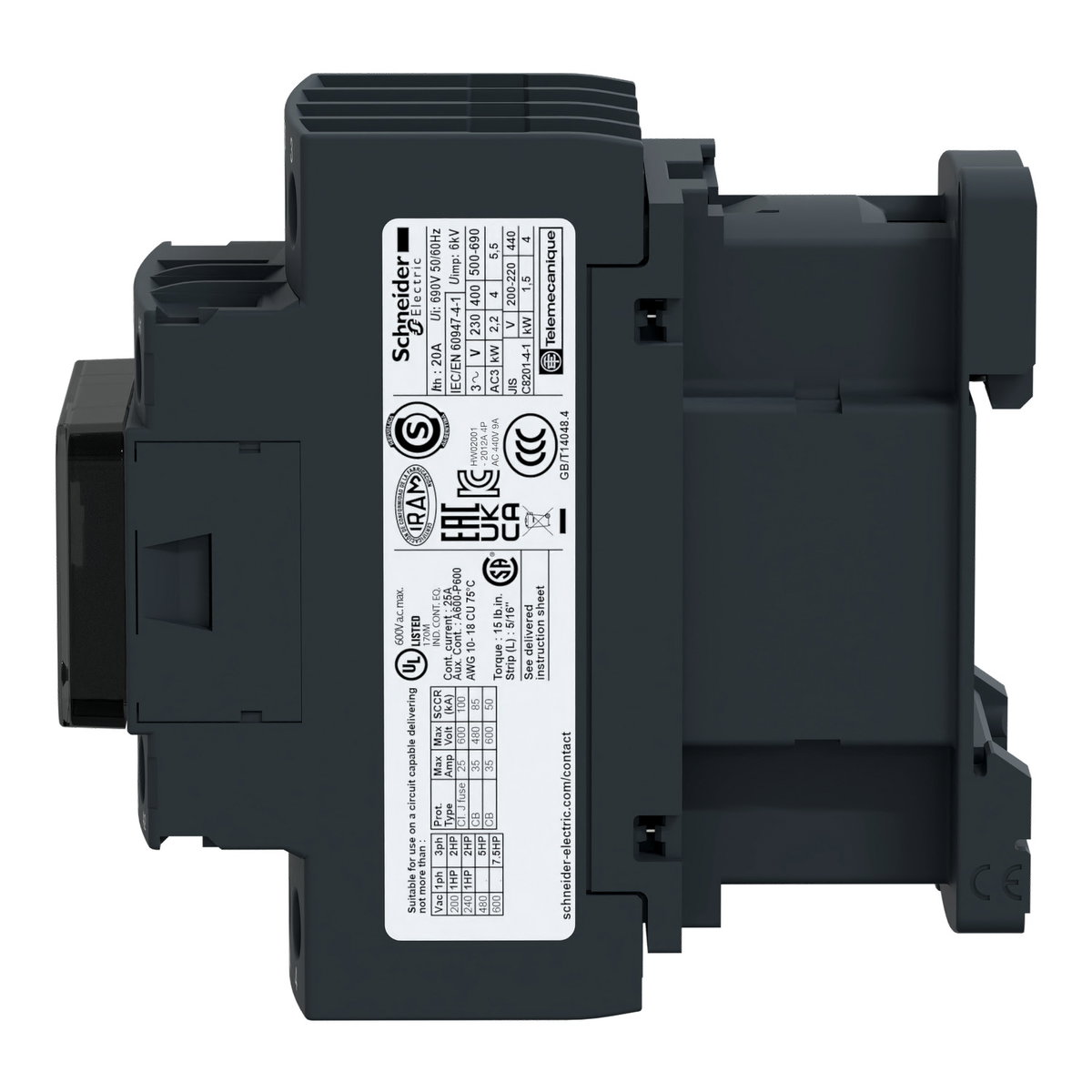 KONTAKTOR 18A 2SL/2BR 110V DC – Bild 4 av 5