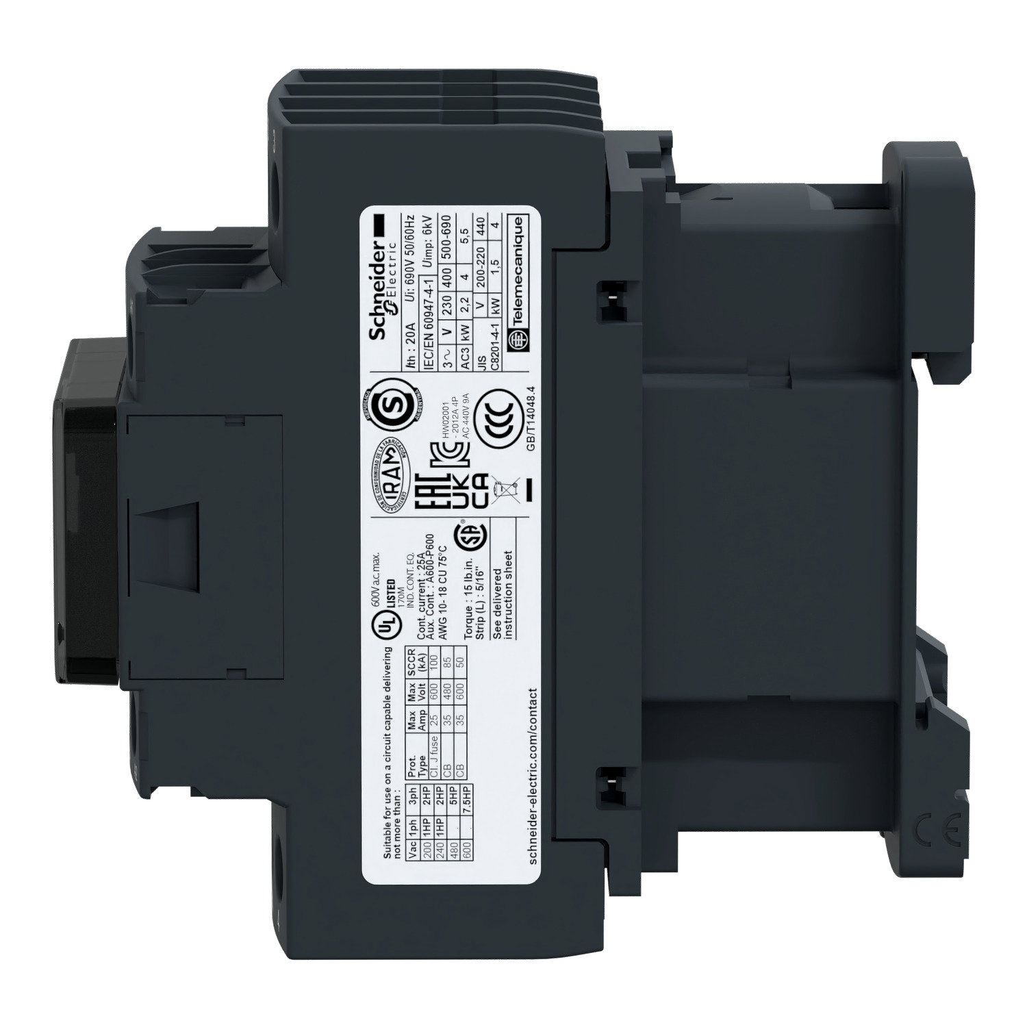 KONTAKTOR 18A 2SL/2BR 110V DC – Bild 4 av 5