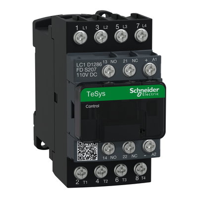 TeSys D contactor S207 - 4P (2NO+2NC) AC-1 25A <=440V - coil 110V DC