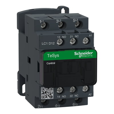 TeSys D contactor - 3P(3 NO) - AC-3 - <= 440 V 12 A - 24 V AC coil