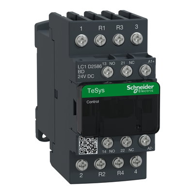 TeSys D contactor - 4P(2 NO + 2 NC) - AC-1 - <= 440 V 40 A - 24 V DC coil