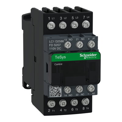 TeSys D contactor S207 - 4P (2NO+2NC) AC-1 40A <=440V - coil 110V DC