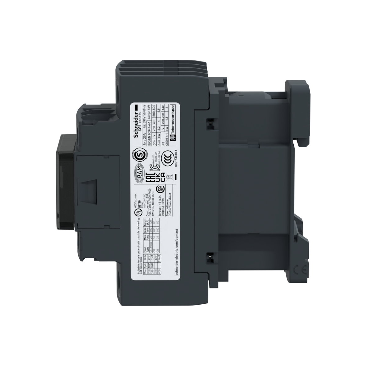 KONTAKTOR 20A 4SL AC1 24V DC – Bild 4 av 5