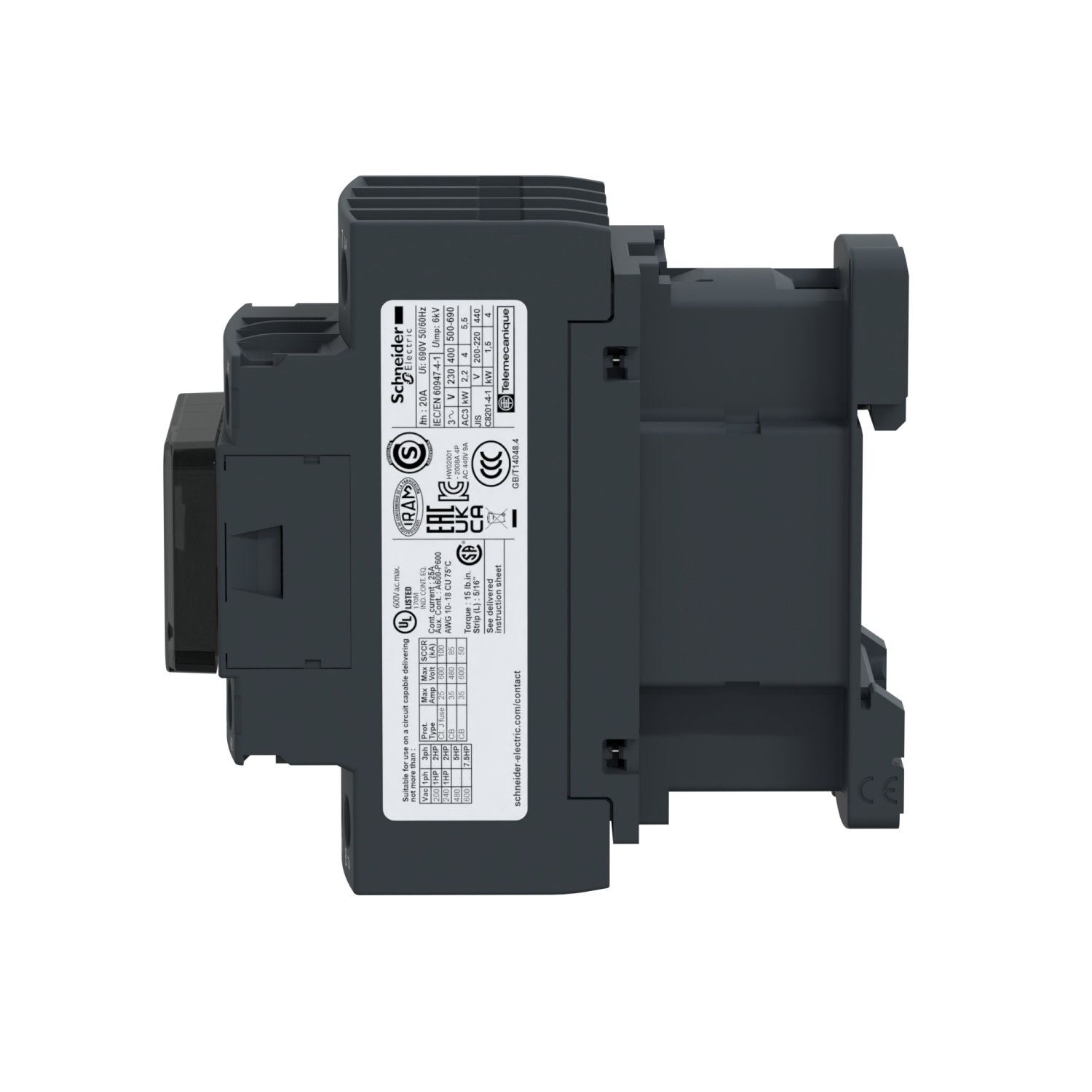 KONTAKTOR 20A 4SL AC1 24V DC – Bild 4 av 5