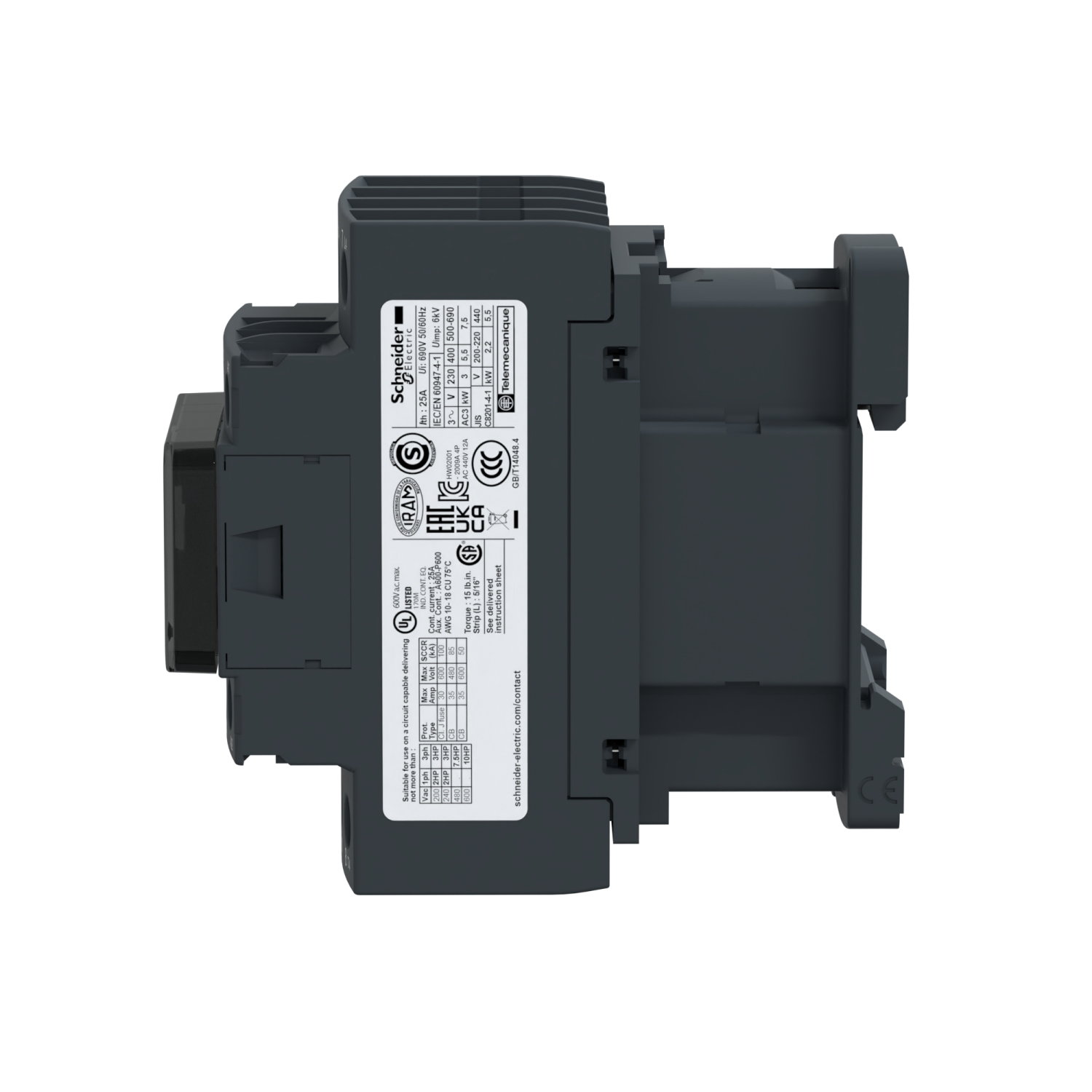 KONTAKTOR 25A 4SL AC1 110V DC – Bild 4 av 5