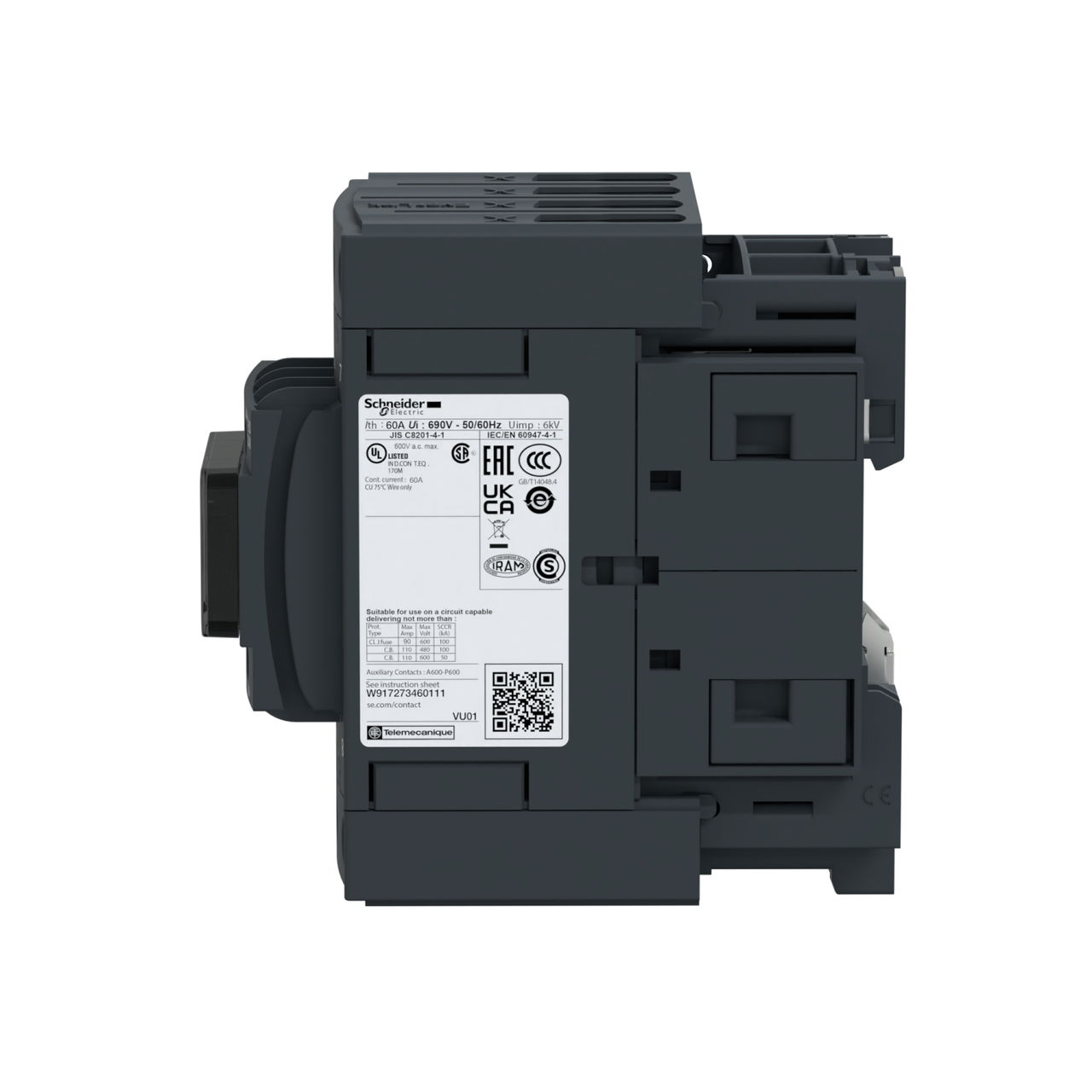 TeSys D contactor - 4P(4 NO) - AC-1 - <= 440 V 60 A - 240 V AC 50/60 Hz coil – Image 2 of 5