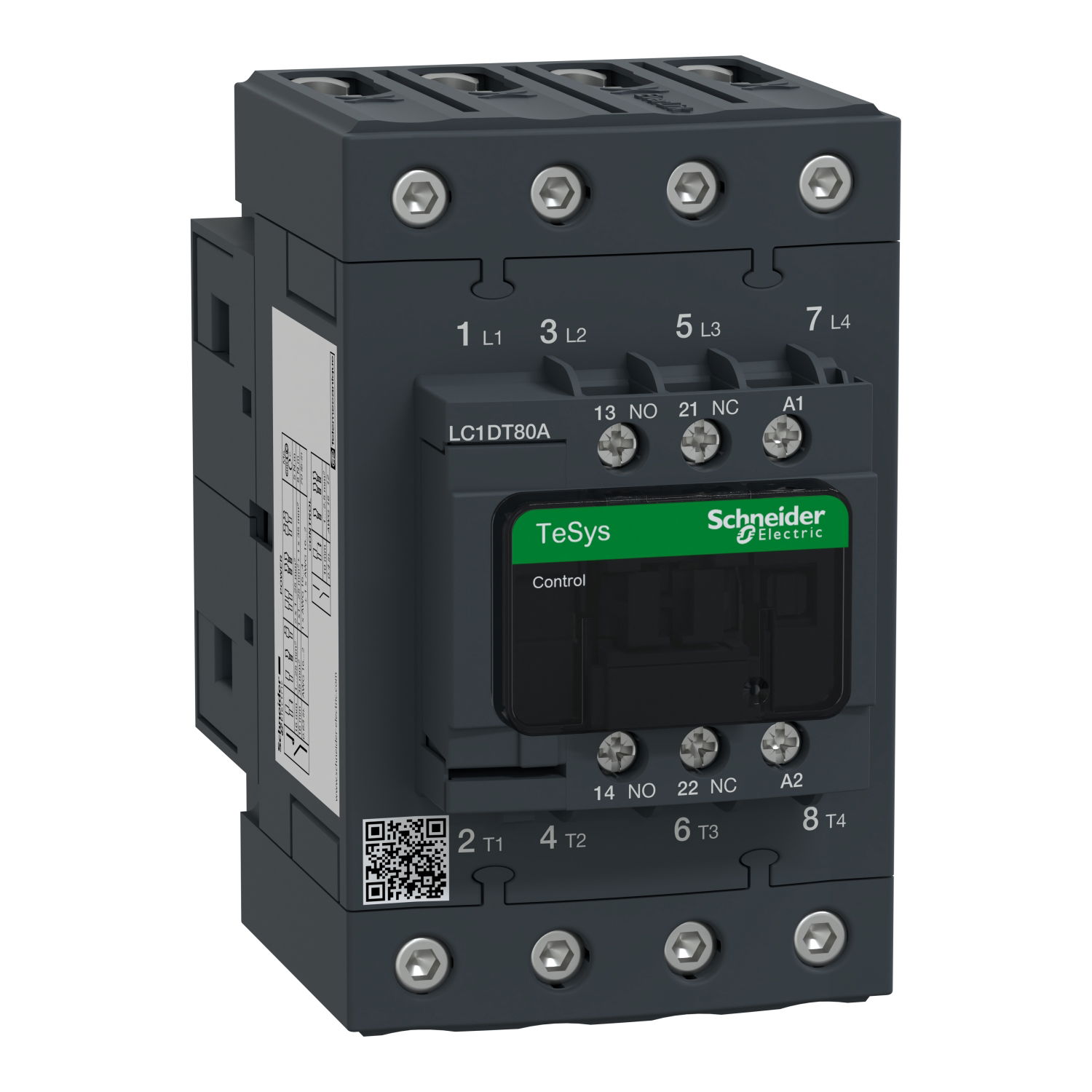 TeSys D contactor - 4P(4 NO) - AC-1 - <= 440 V 80 A - 230 V AC 50/60 Hz coil