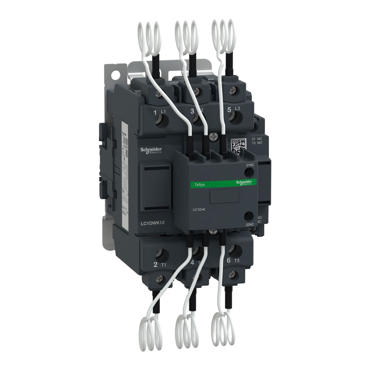 Capacitor contactor, TeSys D, 63 kVAR at 400 V/50 Hz, coil 220 V AC 50/60 Hz