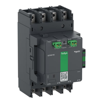 High power contactor, TeSys Giga, 4 pole (4NO), AC-1 <=440V 330A, advanced version, 200…500V wide band AC/DC coil