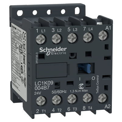 TeSys K contactor - 4P (4 NO) - AC-1 <= 440 V 20 A - 230 V AC coil