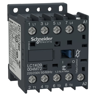 TeSys K contactor - 4P (4 NO) - AC-1 <= 440 V 20 A - 24 V AC coil