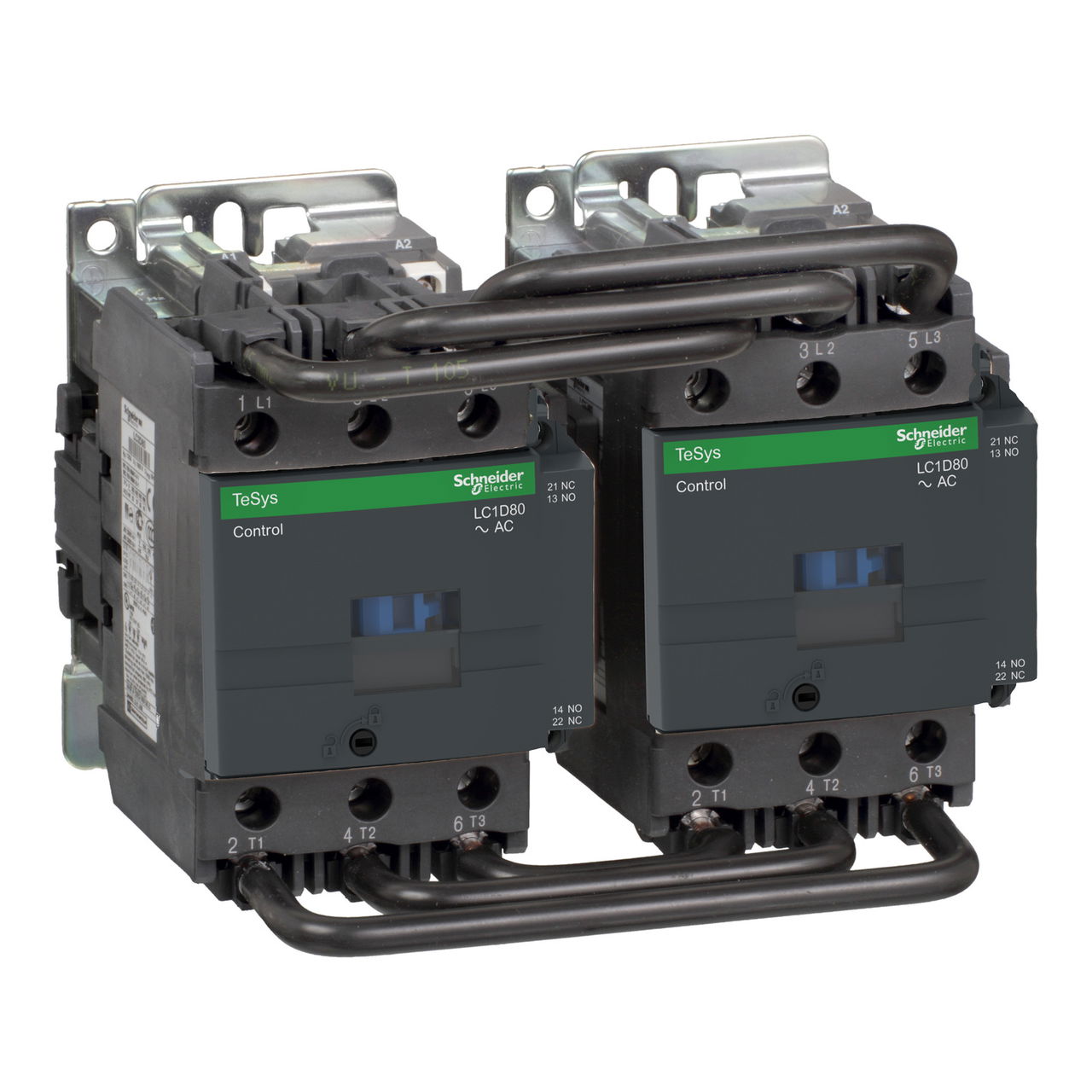 TeSys D reversing contactor - 3P(3 NO) - AC-3 - <= 440 V 80 A - 48 V AC coil