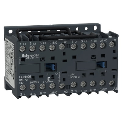 TeSys K reversing contactor - 3P - AC-3 <= 440 V 9 A - 1 NC - 110 V AC coil