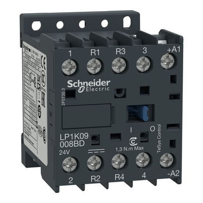 TeSys K contactor - 4P (2 NO + 2 NC) - AC-1 <= 440 V 20 A - 24 V DC coil
