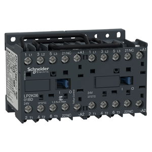 TeSys K reversing contactor - 3P - AC-3 <= 440 V 9 A - 1 NC - 24 V DC coil