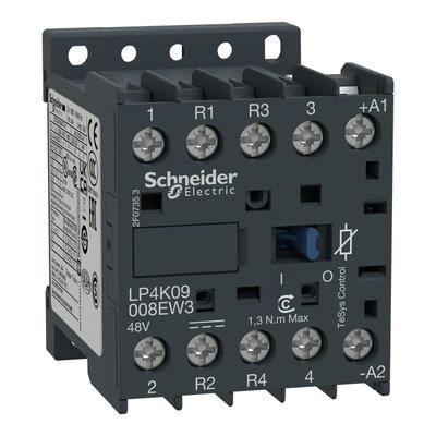 TeSys K contactor - 4P (2 NO + 2 NC) - AC-1 <= 440 V 20 A - 48 V DC coil