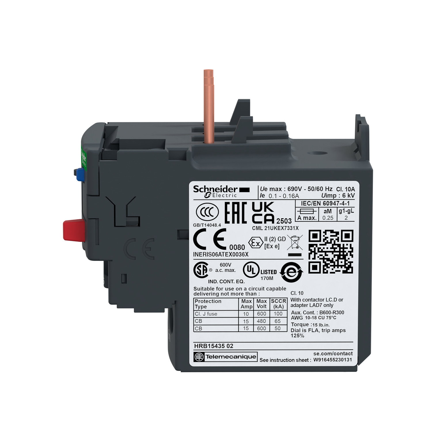 Thermal overload relay, TeSys LRD, 9...13 A, class 10A – Image 4 of 5