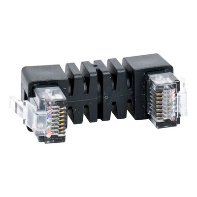 Jumper for side by side mounting TeSys T - 2 x RJ45 - 0.04 m