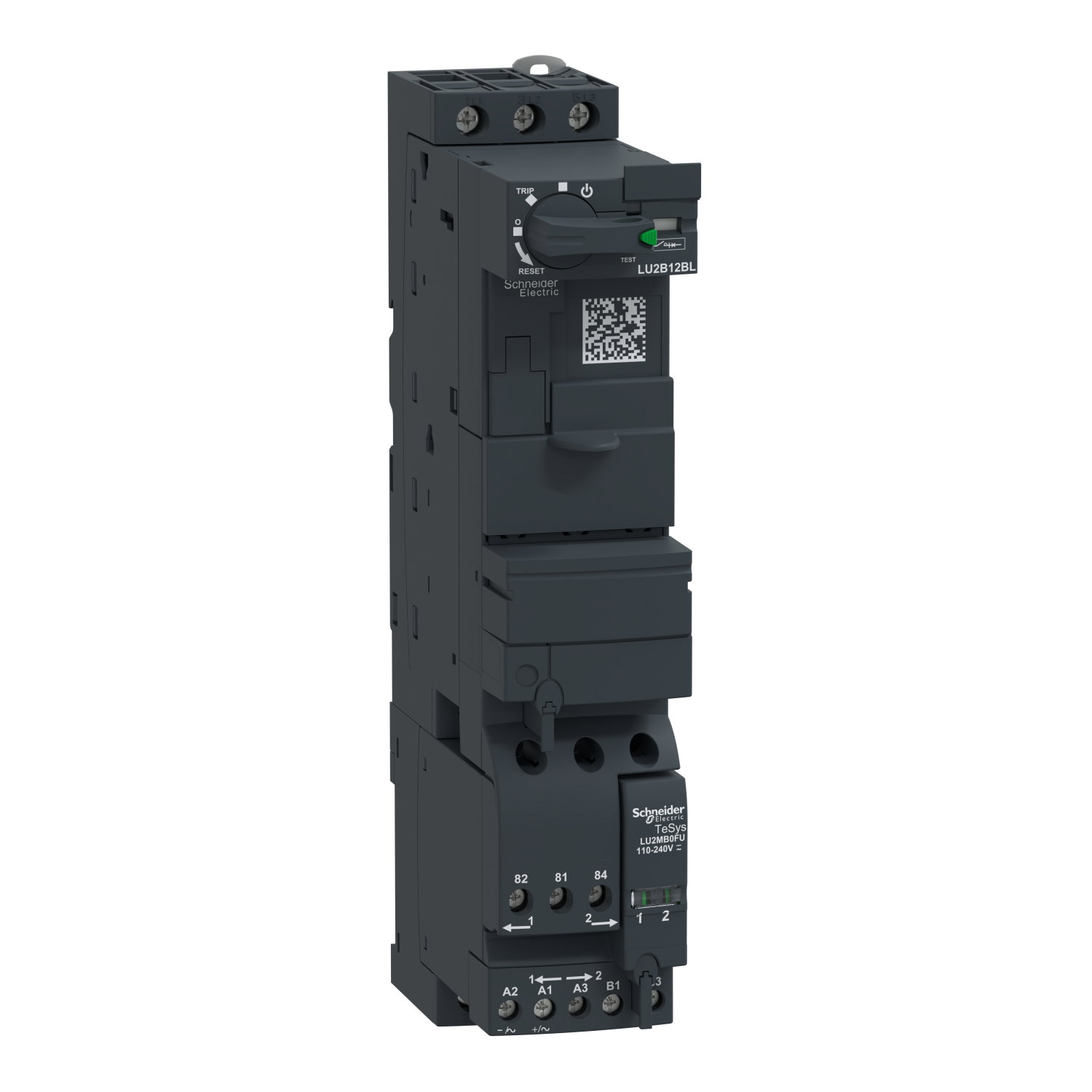 Reversing power base, TeSys U, 3P, 12A/690V, coil 24V DC