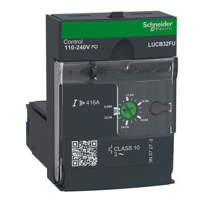 Advanced control unit, TeSys U, 8-32A, 3P motors, protection & diagnostic, class 10, coil 110-240V AC/DC