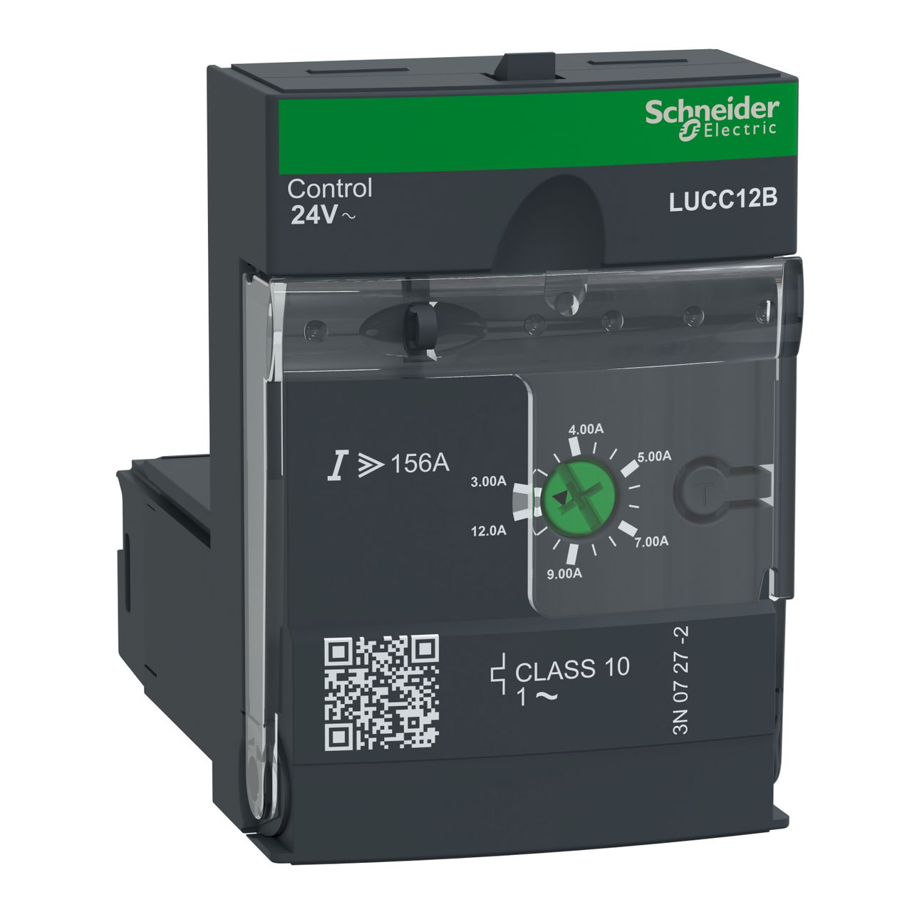 Advanced control unit, TeSys U, 3-12A, 1P motors, protection & diagnostic, class 10, coil 24V AC