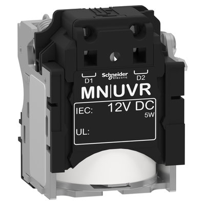 MN undervoltage release, ComPacT NSX, rated voltage 12 VDC, screwless spring terminal connections