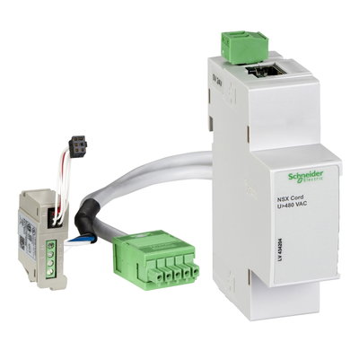 Communication terminal block, insulated NSX cord, ComPact NSX, system voltage above 480 V AC, 1.3 m length