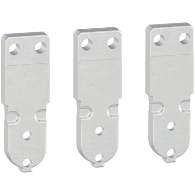 Front connections, 630 A to 1600 A, drawout circuit breaker, top mounting, 3 poles