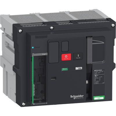Circuit breaker Masterpact MTZ2 20N1, 2000 A, 3P drawout, without Micrologic