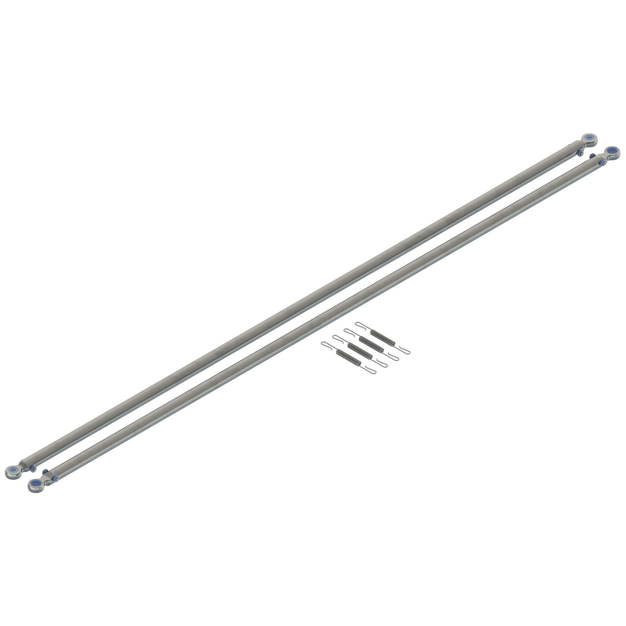 P6 extended two lower arms with rolls, sockets, and four springs