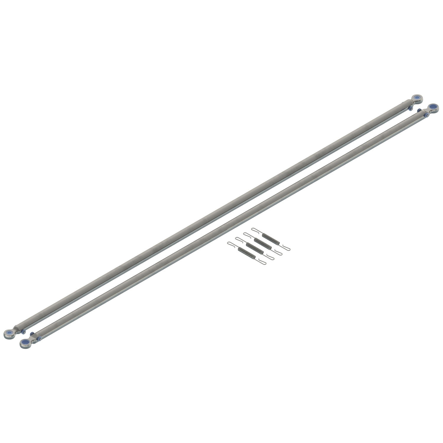 P6 extended two lower arms with rolls, sockets, and four springs