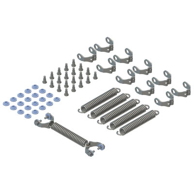 Spare parts single spring, six springs, brackets, rolls and fasteners