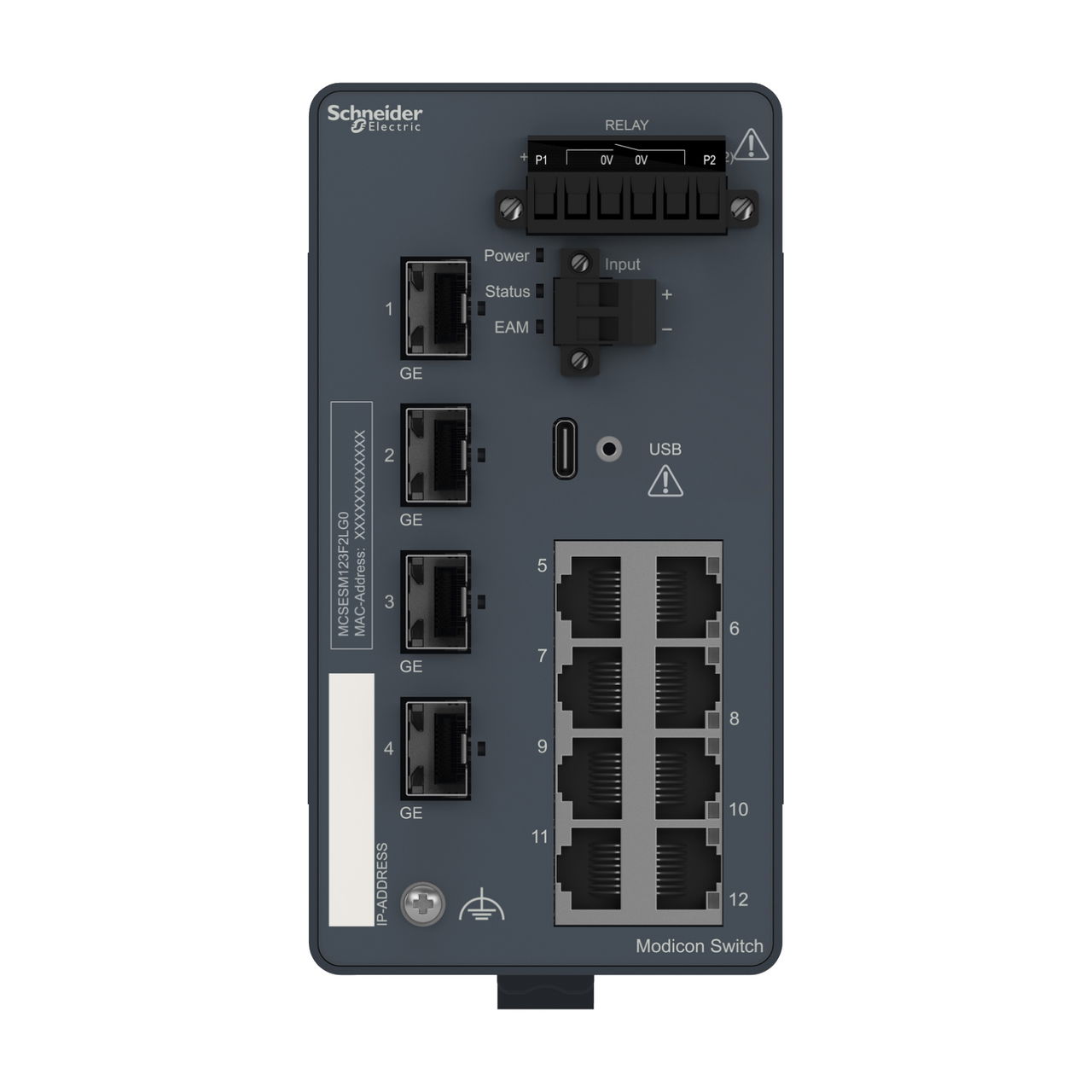 Modicon Managed Switch - 8 ports for copper + 4 Gigabit SFP – Image 4 of 7