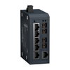 Modicon Unmanaged Switch, 6 Ports für Kupfer (6TX 10/100 Mbit/s) + 2 Ports für Glasfaser Multimode (2FX-MM 100 Mbit/s)