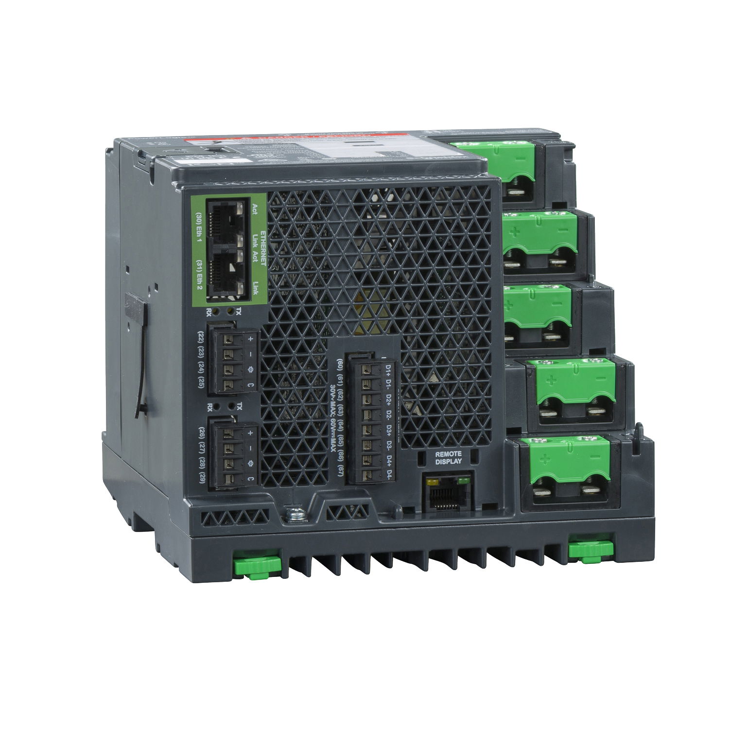 PowerLogic™ ION9000 meter, DIN mount, no display, HW kit – Image 2 of 3