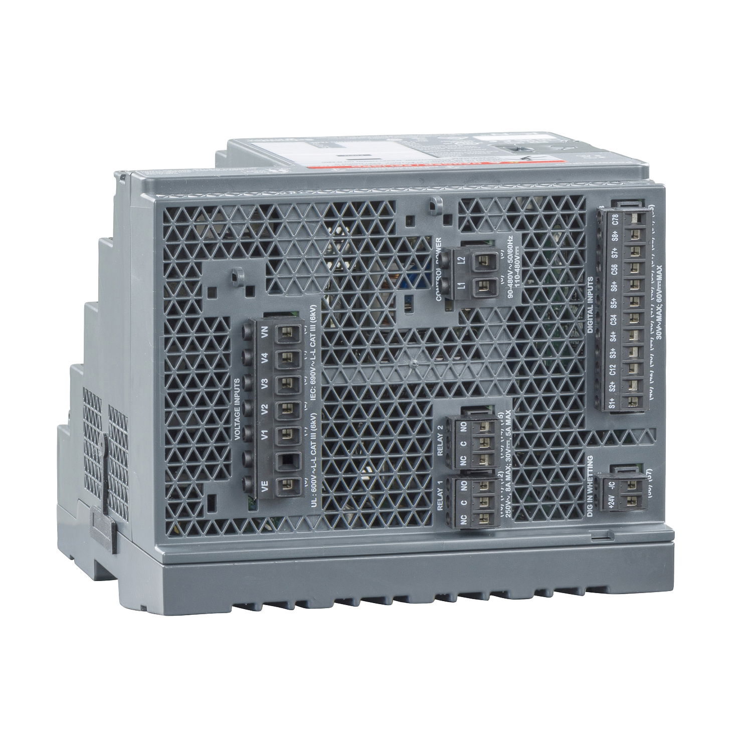 PowerLogic™ ION9000 meter, DIN mount, no display, HW kit – Image 3 of 3