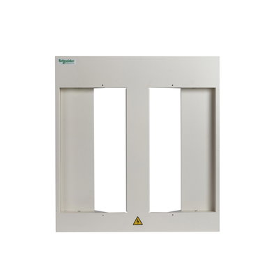 Powerpact 4 - pan assembly front cover - 630A - 12 ways - 3P - RAL 9001