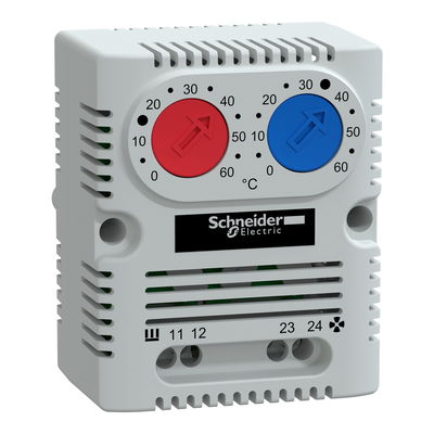 ClimaSys CC - double thermostat 250V - range of temperature 0…60°C - 1NO/NC - °C