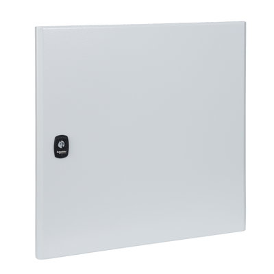 "Plain door for PanelSet S3D H500xW500 RAL 7035, with lock"