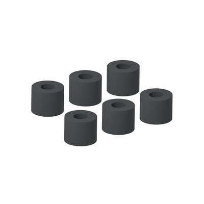 Set of 6 spacers to install a Telquick chassis in a WM enclosure with 6 studs
