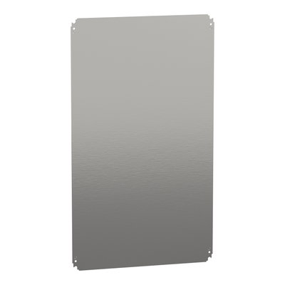 Plain mounting plate H1000xW600mm made of galvanised sheet steel