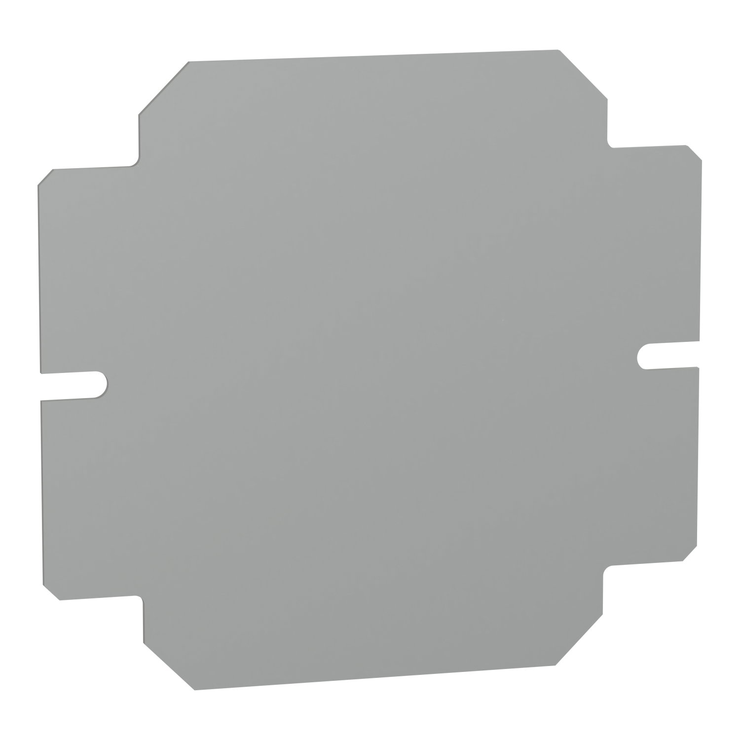 Plain mounting plate H150xW150mm made of galvanised sheet steel