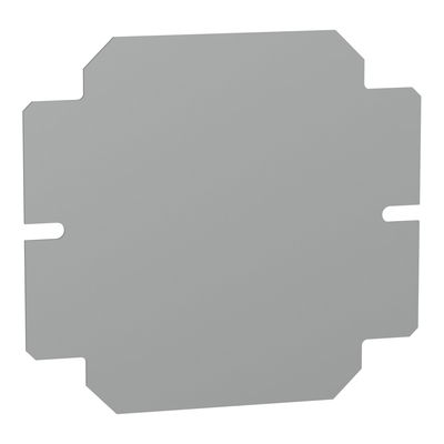 Plain mounting plate H150xW150mm made of galvanised sheet steel