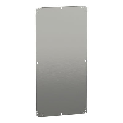 Plain mounting plate H1200xW600mm made of galvanised sheet steel